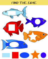 preschool education is the development of the game tropical fish