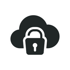 Cloud with unlock icon