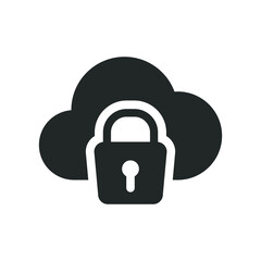 Cloud with lock icon