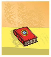 old book on the table