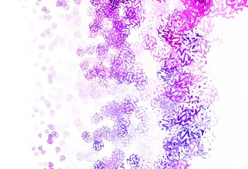 Light Purple vector backdrop with curved lines.