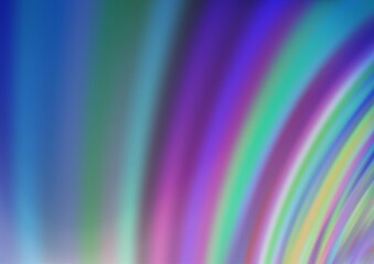 Light BLUE vector background with bent lines.