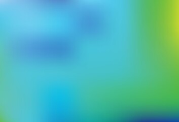 Light Blue, Green vector blurred bright template.