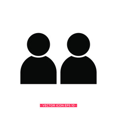 People Simple Icon Vector Illustration