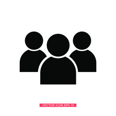 People Simple Icon Vector Illustration