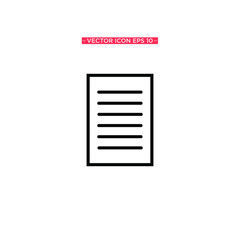 Paper Icon Vector Illustration