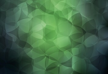 Fototapeta premium Dark Green vector abstract mosaic pattern.