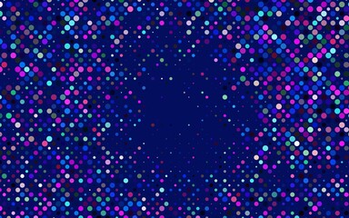 Light Multicolor, Rainbow vector background with bubbles.