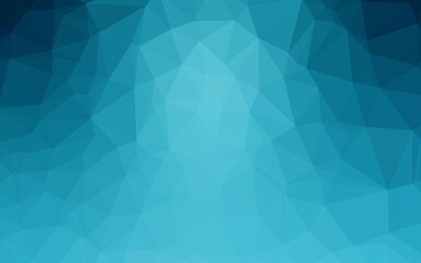 Fototapeta premium Light BLUE vector triangle mosaic template. Colorful illustration in abstract style with gradient. Triangular pattern for your business design.