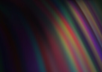 Dark Multicolor, Rainbow vector pattern with bubble shapes.