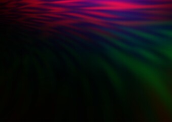 Dark Multicolor, Rainbow vector blurred shine abstract template.