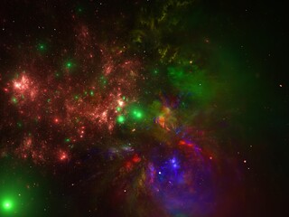 Imaginatory fractal background Image