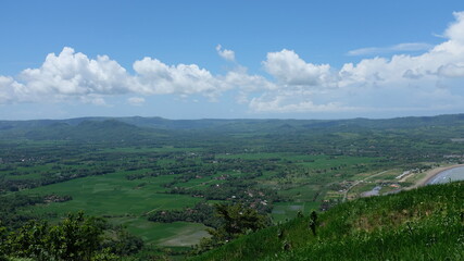 Obraz premium Green Panorama Landscape 
