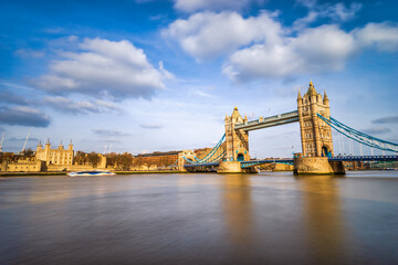 Naklejka premium Tower Bridge in morning light in London. England 