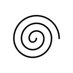 Black line icon for hurricane