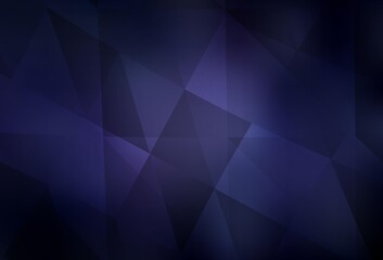 Dark Purple vector shining triangular layout.