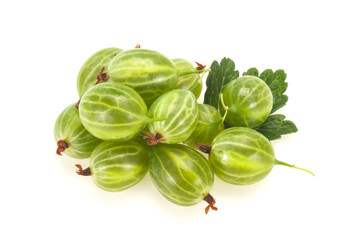 Fresh ripe green sweet gooseberry