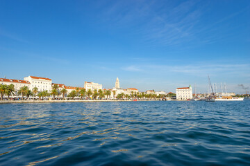 Fototapeta na wymiar Waterfront view of Split coast. Croatia 