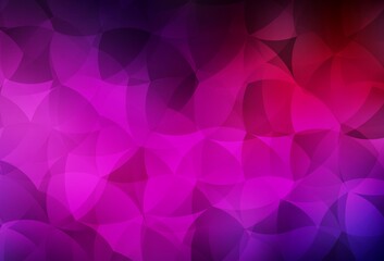 Dark Pink vector pattern with random forms.