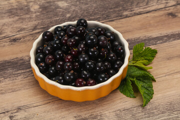 Fresh ripe sweet black currant