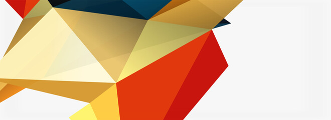 3d mosaic abstract backgrounds, low poly shape geometric design