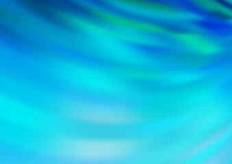 Light BLUE vector glossy bokeh pattern.