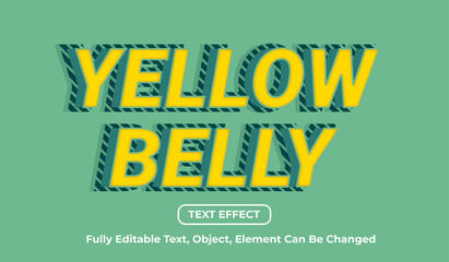 yellow belly text, 3d yellow and green text effect template