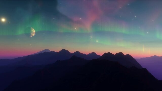 Northern Lights Iceland Polar Aurora Borealis, Northern Lights Norway Aurora Borealis, Northern Lights Canada Polar Aurora Borealis, Northern Lights Finland Aurora Borealis 4k Video Polar Animation