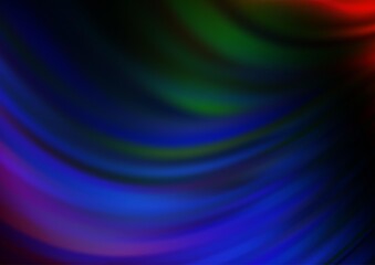 Dark Multicolor, Rainbow vector blurred shine abstract pattern.