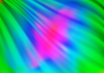 Light Multicolor, Rainbow vector background with abstract lines.