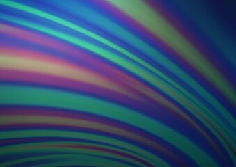 Fototapeta premium Light BLUE vector background with liquid shapes.