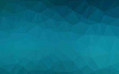 Dark BLUE vector polygon abstract backdrop.