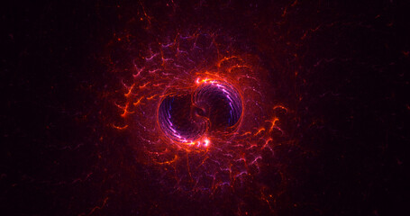 3D rendering abstract round light background