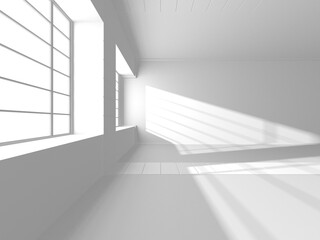 Fototapeta premium Abstract White Architecture Design Concept