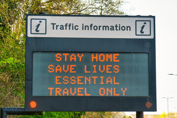 Traffic information in England during Covid 19 pandemic