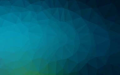 Light Blue, Green vector blurry triangle template. Colorful illustration in abstract style with gradient. Polygonal design for your web site.