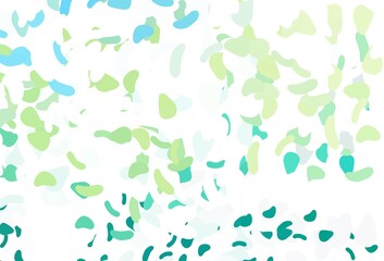 Light Green, Yellow vector texture with random forms.