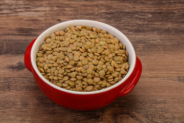 Vegan cuisine - Dry lentil heap