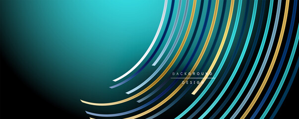 Abstract colorful lines vector background. Internet, big data and technology connections concept, abstract template