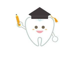 Tooth character illustration. Dentist . dental clinic　