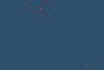 Light Blue, Red vector pattern with lamp shapes.