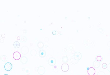 Light Purple, Pink vector texture with disks.