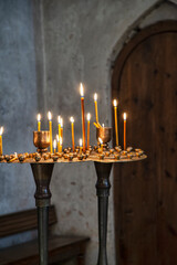 candles in church