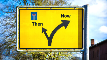 Street Sign Now versus Then