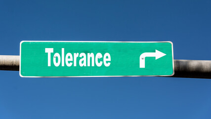 Street Sign to Tolerance
