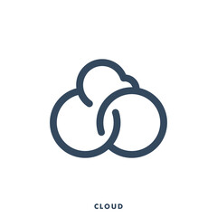 cloud icon design logotype vector illustration