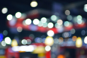 Abstract blur of colorful shopping mall, Beautiful bokeh interior light background