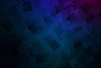 Obraz premium Dark Pink, Blue vector background with rectangles.