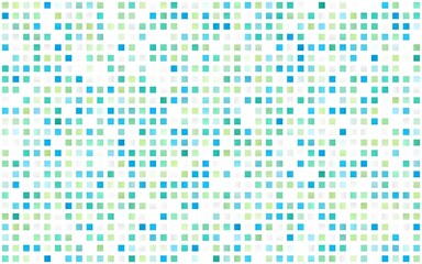 Light Blue, Yellow vector seamless pattern in square style. Glitter abstract illustration with rectangular shapes. Trendy design for wallpaper, fabric makers.