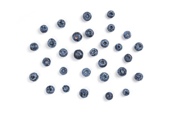 Blueberry. Fresh blueberries isolated on white background.